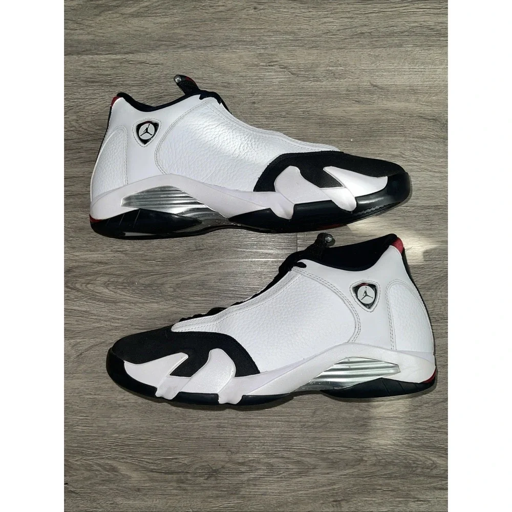 Size 12- Air Jordan 14 Retro Black Toe 487471-160